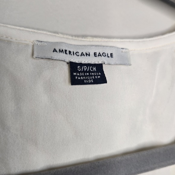 American Eagle Women S Small Lace Blouse Bridgerton Fairy Angelcore Coquette Top - Picture 4 of 12